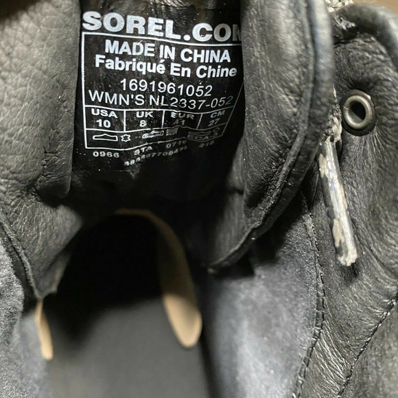 Sorel Conquest Wedge Boots Quarry / Black Size 10 - Picture 5 of 8